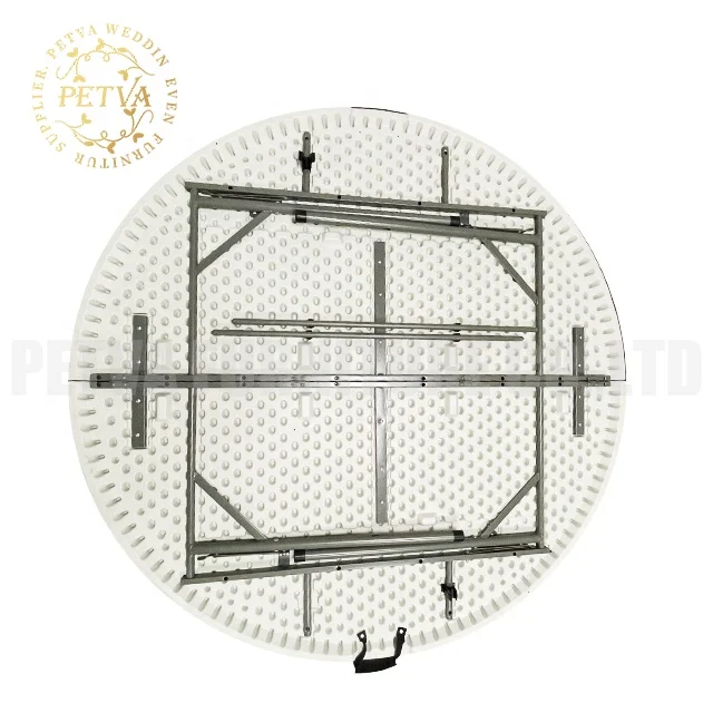 Round banquet tables wholesale folding dining  plastic folding table for hotel used