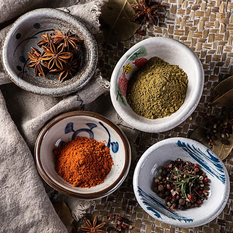 Glazing Various Color Small Soy Sauce Ceramic Dishes