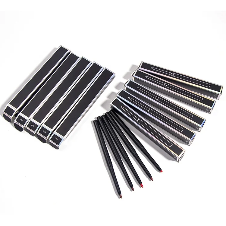 Оптовая продажа, натуральный Lipliner Oem, водостойкий матовый цвет, темно-коричневый карандаш для губ, фирменная торговая марка