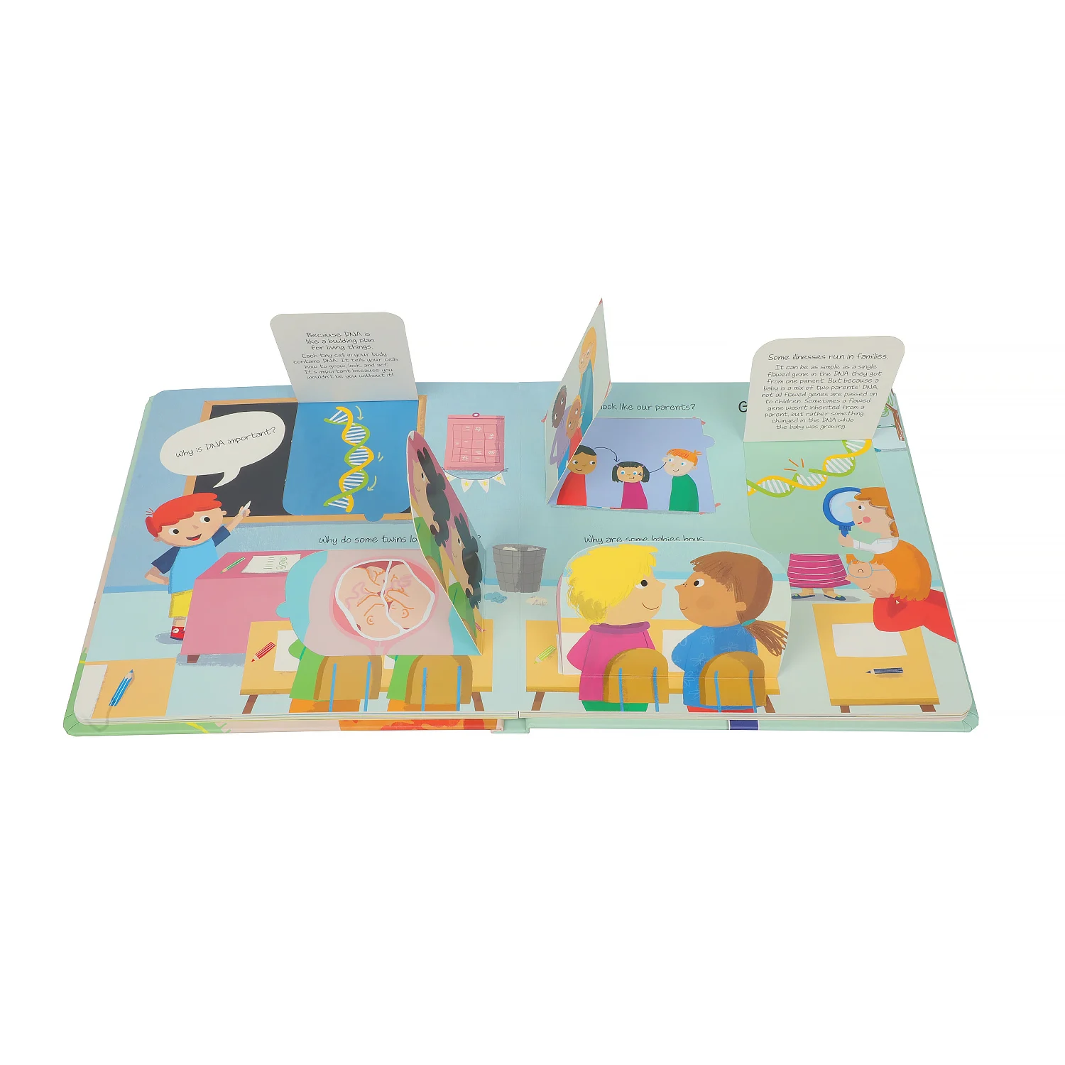 Custom  Lift Flap Pop up Board Books for Kids
