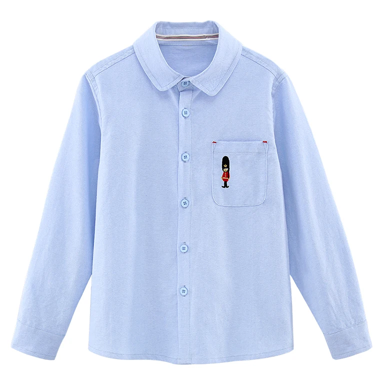 
hot selling boutique clothes casual cotton printed jeans boy summer shirt 