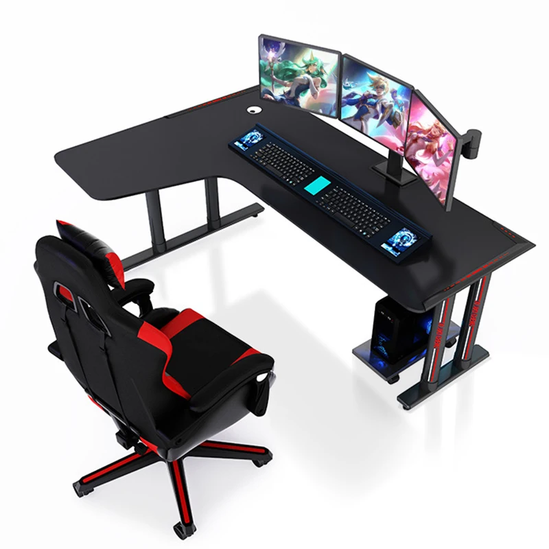 The manufacturer directly sells the new L-type game computer desk, home competitive desk, computer office desk