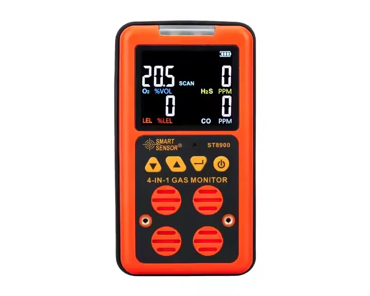 SMART SENSOR ST8900 4 in 1 Gas Analyzer Handheld Gas Detector Test Carbon Monoxide CO Sulfide