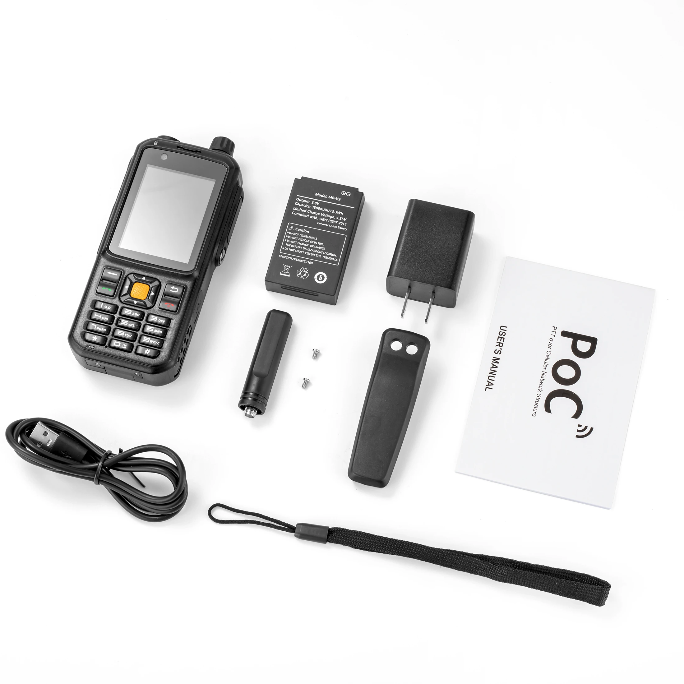 Телефоны-рация Zello PTT Button мобильное приложение 3G/4G сеть 5 Вт Портативное двухстороннее