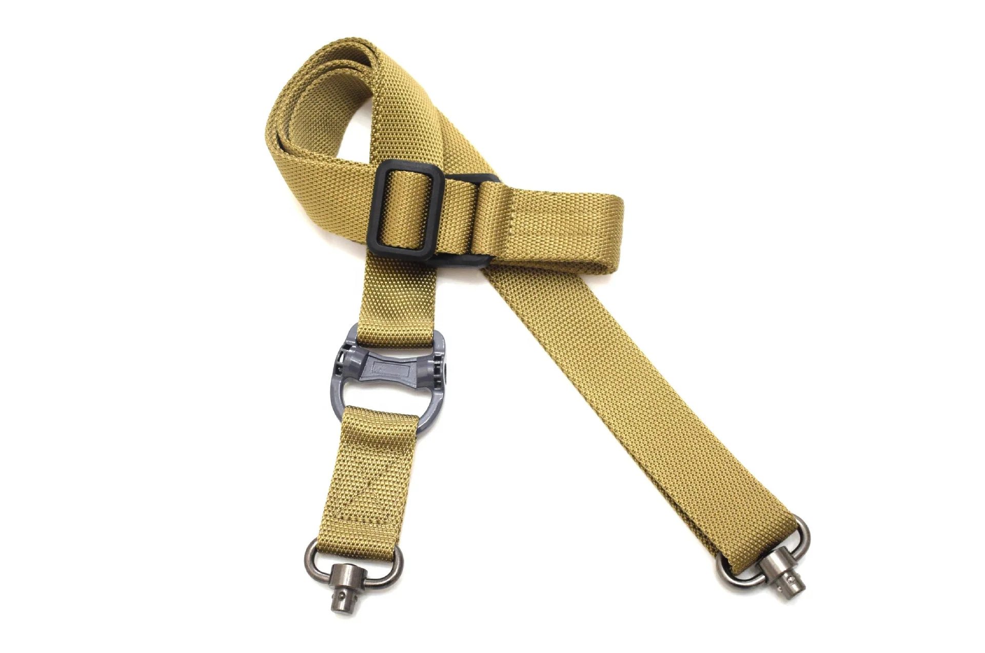 Adjustable Double Points Tactical Gun Sling with Nylon Webbing for Rifle