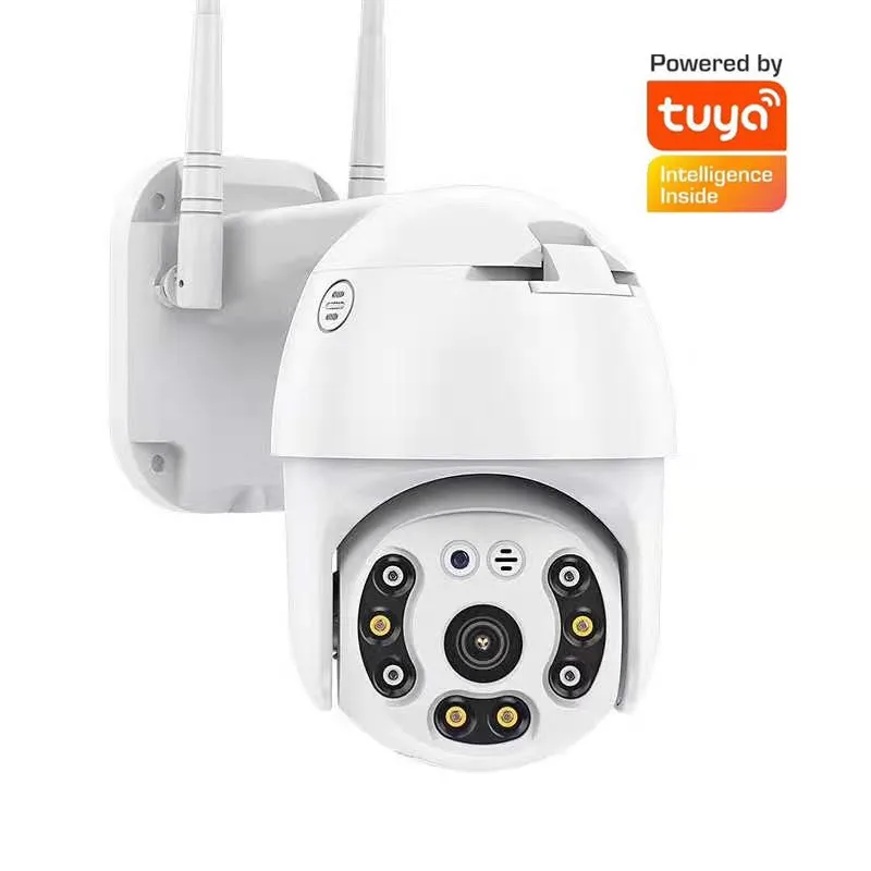 3MP WIFI PTZ Camera TUYA APP  Outdoor Wireless Human Detect Security IP Cam CCTV Surveillance Full Color Night Vision