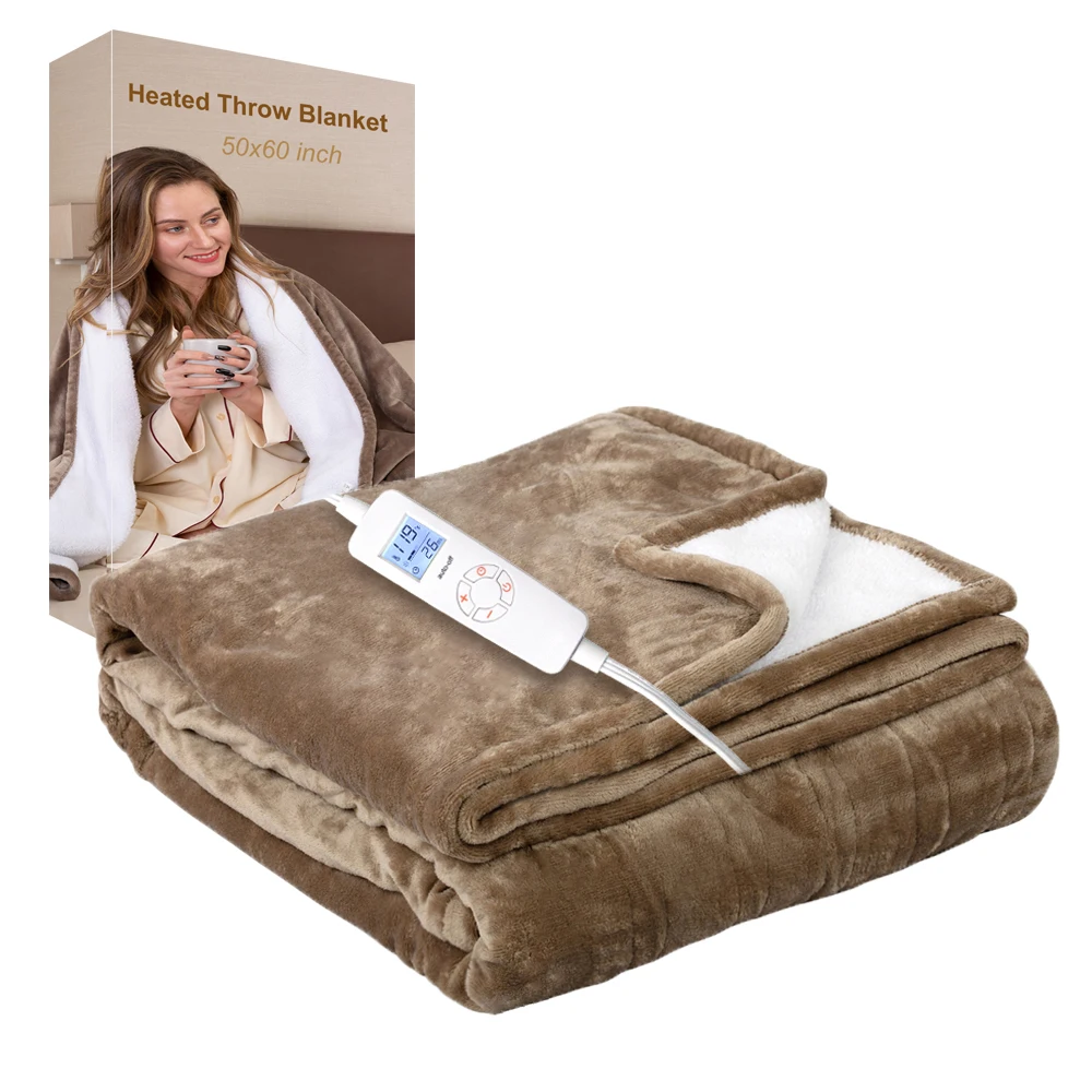 Electric Heated Throw Electric Blanket For Winter