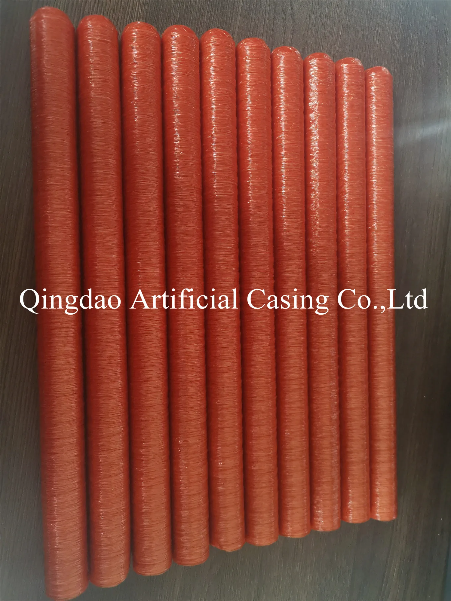 Красные переносные оболочки целлюлозы без кожицы Халяль колбасные оболочки