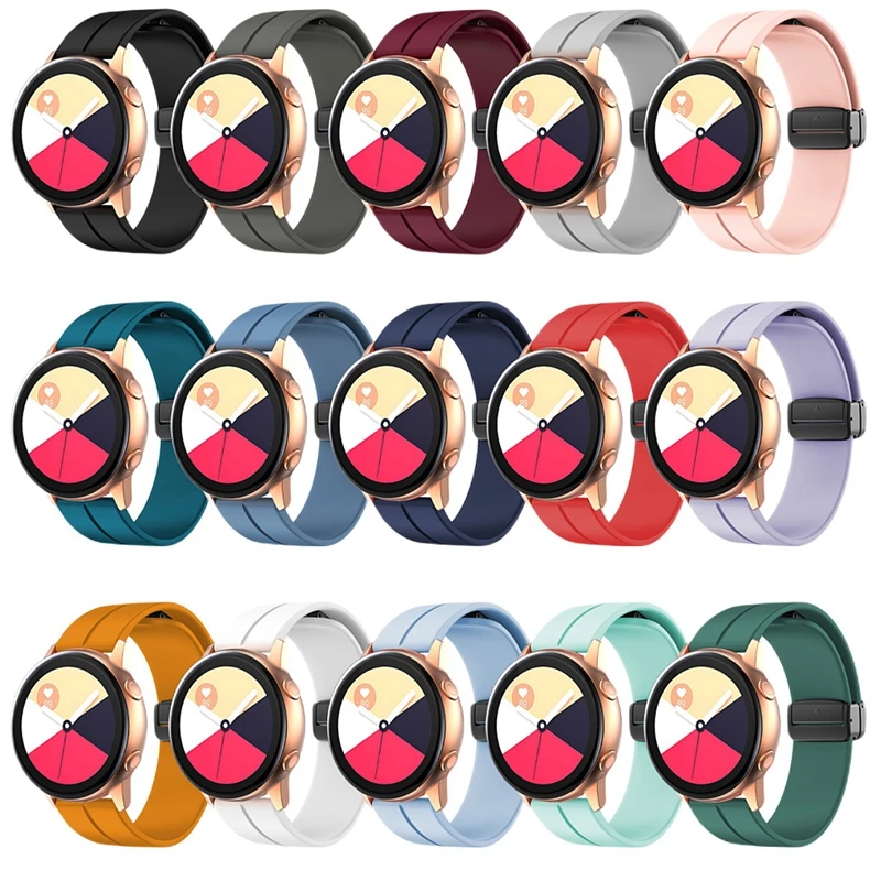 Ремешок силиконовый для Samsung Galaxy Watch 4/5 pro/classic/gear s3 20 мм 22