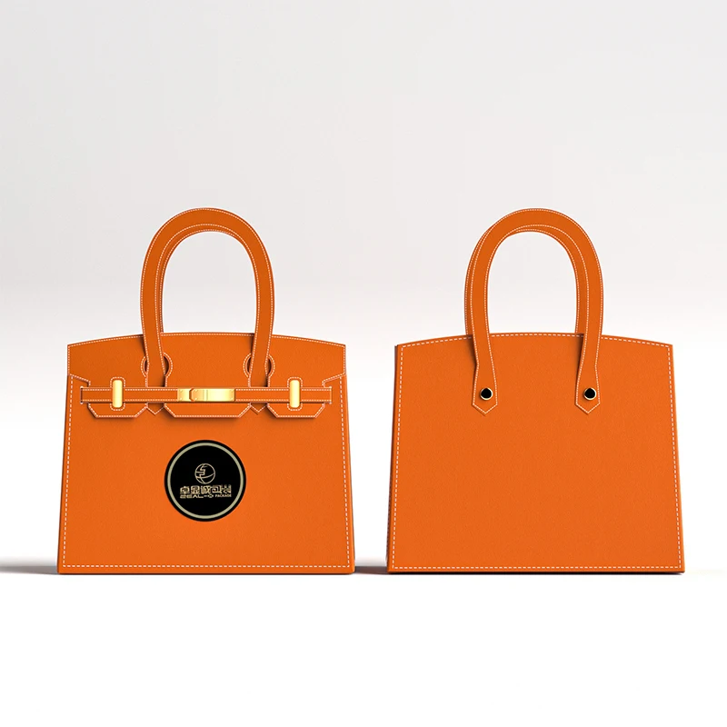 Unique Design Durable Brown Reusable Shopping Paper Bags Twisted Handle  13*7*17 Size for handbags