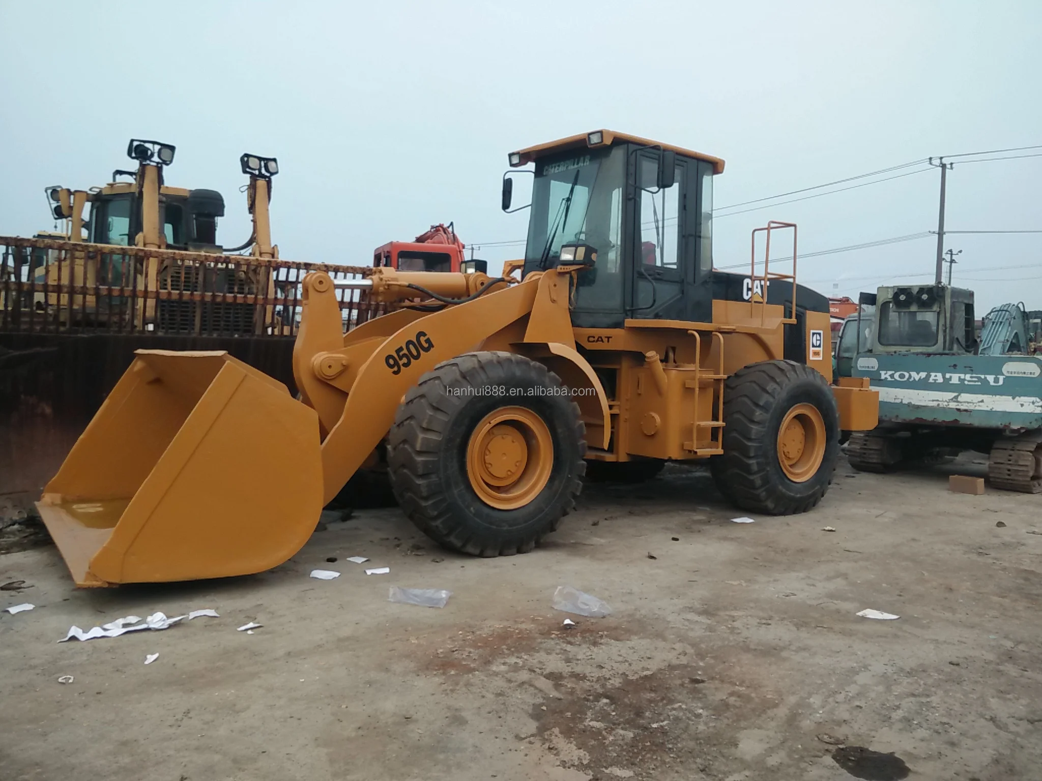 Хорошая цена подержанная строительная машина б/у Cat 950h 950f 950g колесный погрузчик экскаватор-погрузчик 3 4cx CAT 226B
