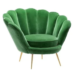 Customized Single Leisure Chair Living Room Upholstery Shell  Armchair Living Room Velvet Sofa Chair