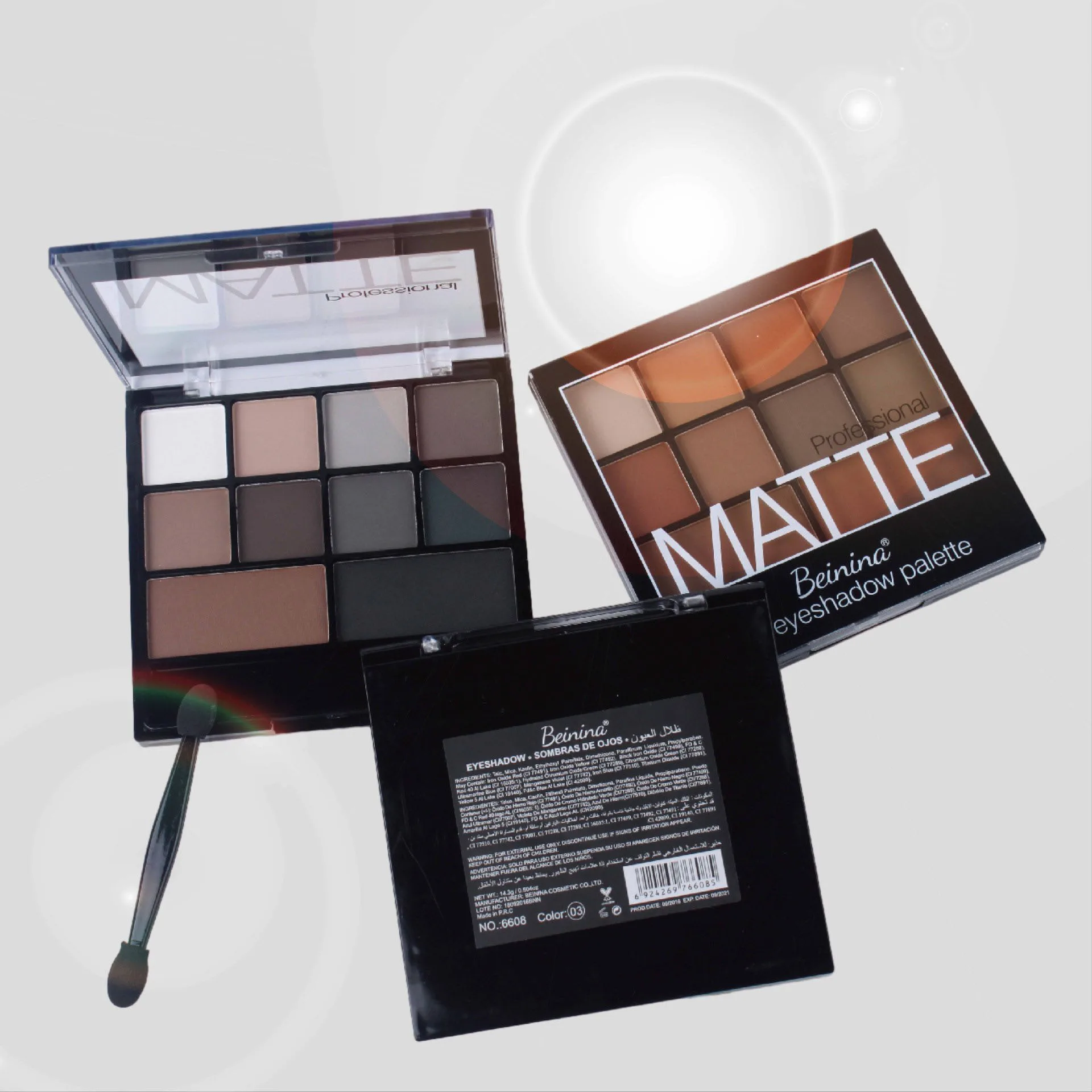 10 Color Full Matte Makeup Eyeshadow Waterproof Mineral Powder Pumpkin Smoke Nude Make up Palette Cosmetics Eyeshadow Eye Shadow