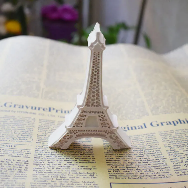 Silicone Aromatherapy Jewelry Abrasive Tool Handmade Candy Chocolate Tools  Mini French Eiffel Tower Mousse Cake Decoration Mold