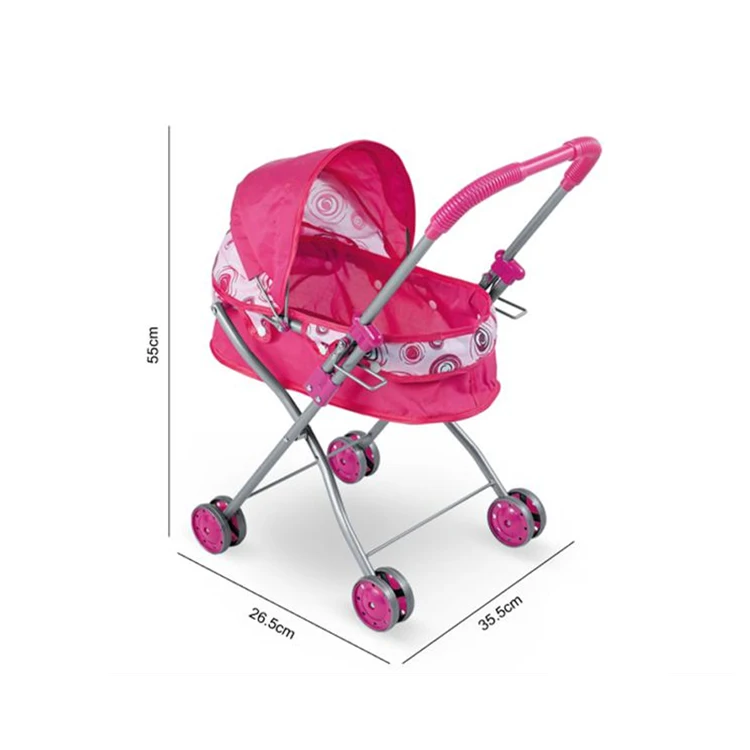 2021 Feili hot selling toys folden baby doll prams with cover dolls stroller toys