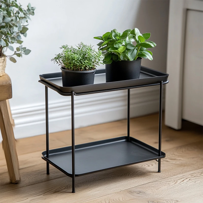 Customized 4/5/6 Tier Potted Metal Plant Stand For Home Decoration Flowerpot Display Stand