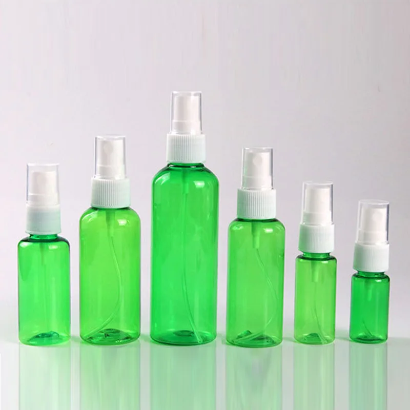 20ml 30ml 50ml 100ml 200ml amber blue white black green perfume spray plastic bottles Empty Fine Mist Plastic Mini Travel Bottle