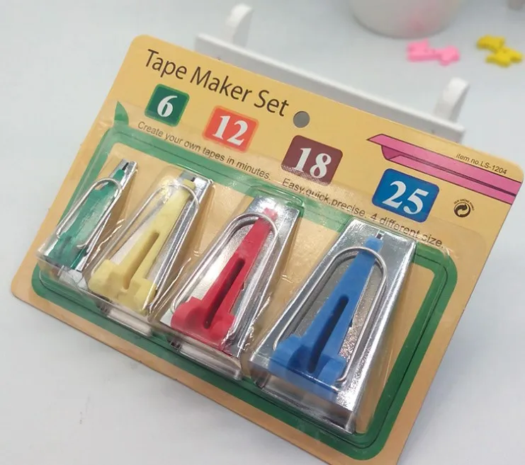 Belt maker DIY craft Decor Beader Hand Tools Package Edge Sewing Accessories Pull Cylinder Tape Trim Control Bias Tape maker