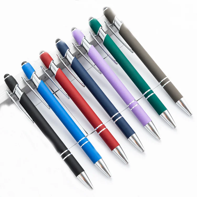 In stock metal ballpoint pen gel ink gift pen custom logo ball pen