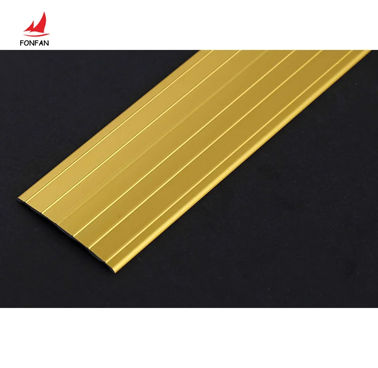 Gold threshold strip flooring carpet accessories cover transition profile aluminum flooring tile trim