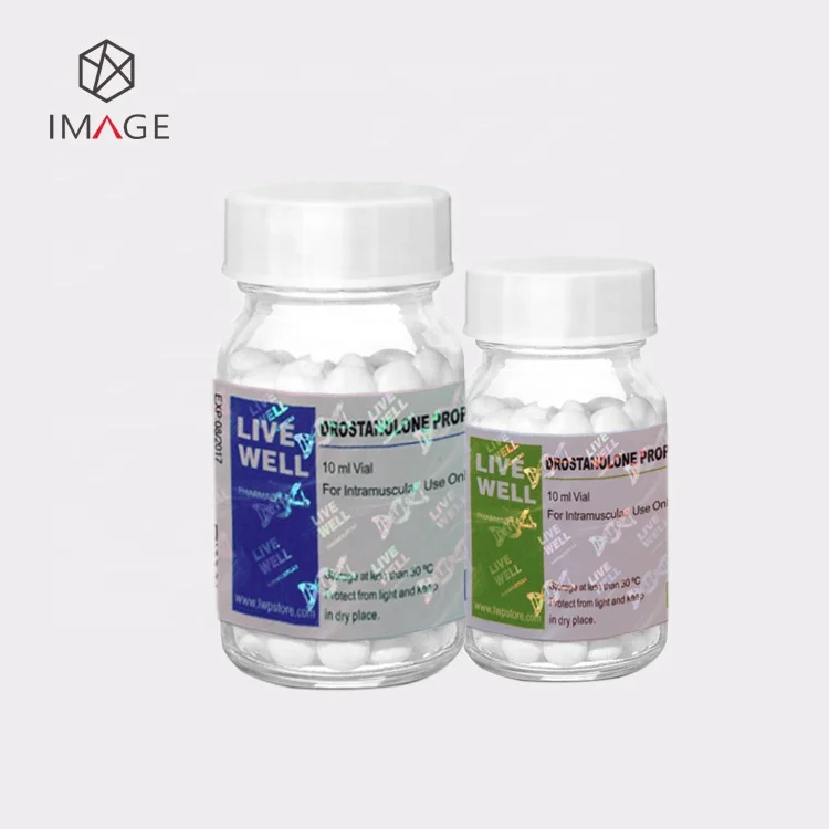 Custom 10ml Hologram Vial Label with QR Code and Barcode for Pharmaceutical Products