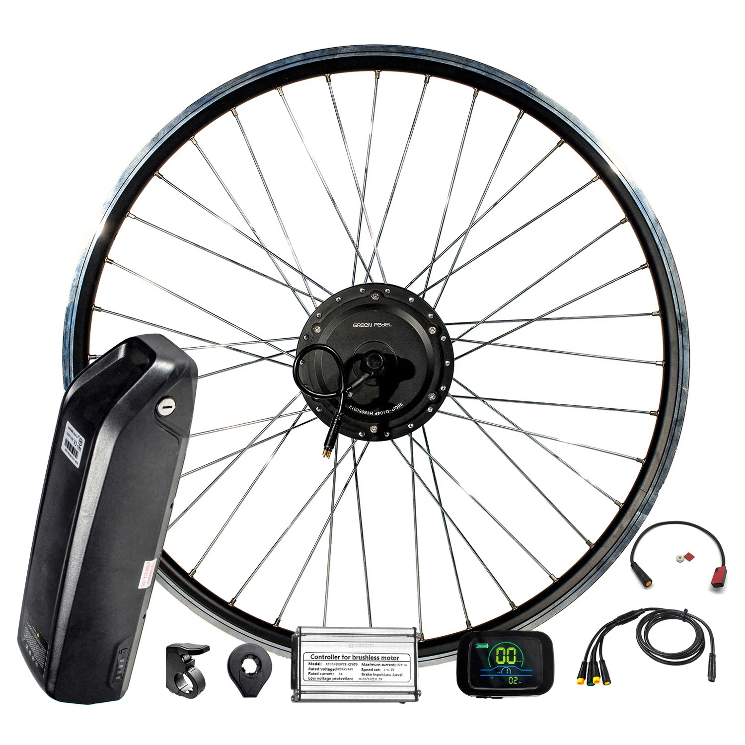 GreenPedel 250w 350w rear motor electric bicycle kit cheapest ebike set for bike