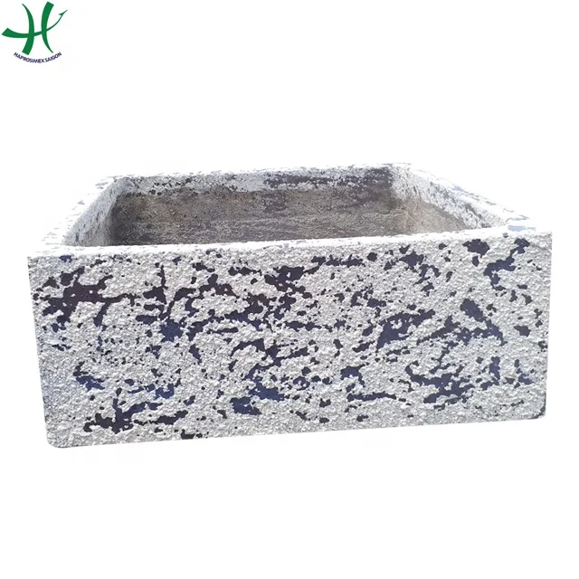 Vietnam ceramic flower pots / Indoor ceramic planter for home decoration/ Set of 3 (HG 13-1617/3)