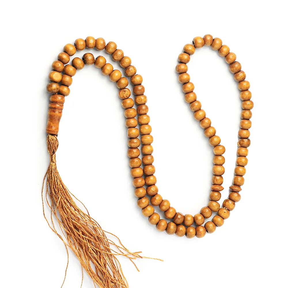 Wholesale 33/99 Beads Handmade Islamic Prayer wooden Beads Muslim Rosary Prayer Necklace Bracelet with Tassel