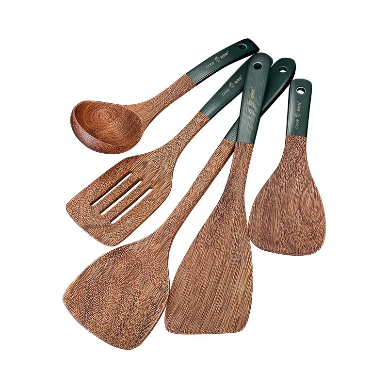 Wooden Cooking Utensils, Chicken Wings Wooden Tableware Set, Wooden Spatula Spoon Non-stick Kitchen Utensils Set
