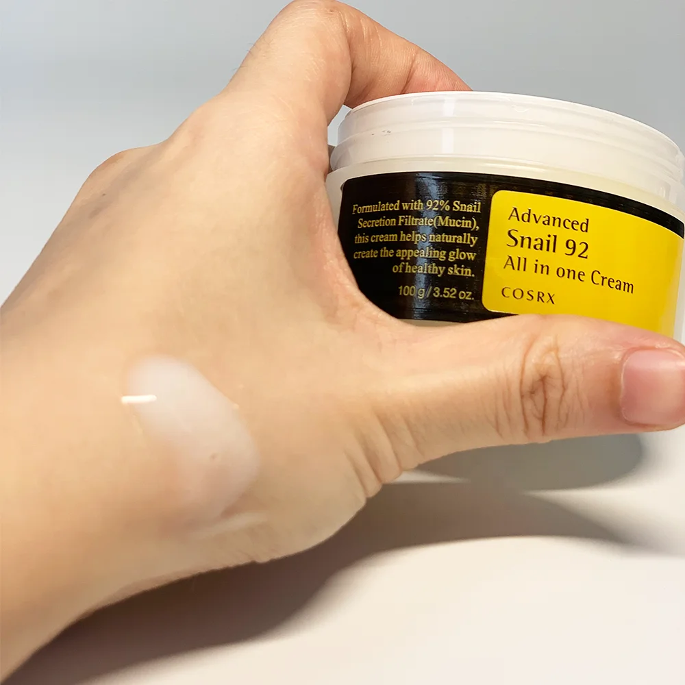 Hot selling skin care advance snail mucin 92% repair face cream 100g facial gel moisturizer cream