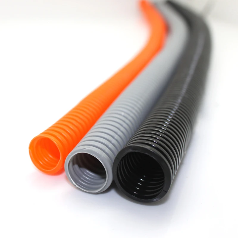 factory Customized Flexible PA PP PE Plastic Corrugated Hose Bellows Tube Pipe