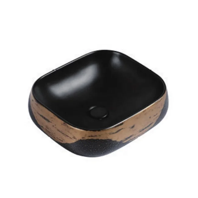 Brass Red Copper Color Popular Oval Design Handmade Royal Bathroom Antique Sink Washin Basin Hot Sale Model Yellow Bronze Modern