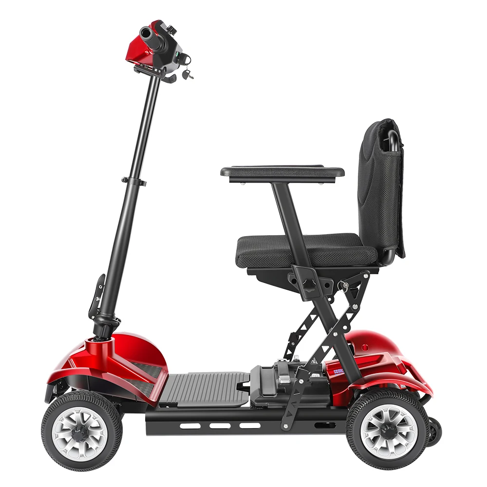 High Quality Alumminum Alloy Folding Mobility Scooter Comfortable Seat Portable Mobility Scooter