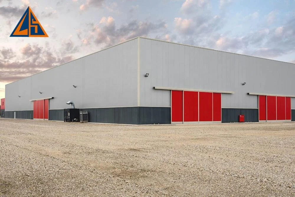 Large Span DWG Design Prefab Steel Structure Construction Hangar Workshop Building