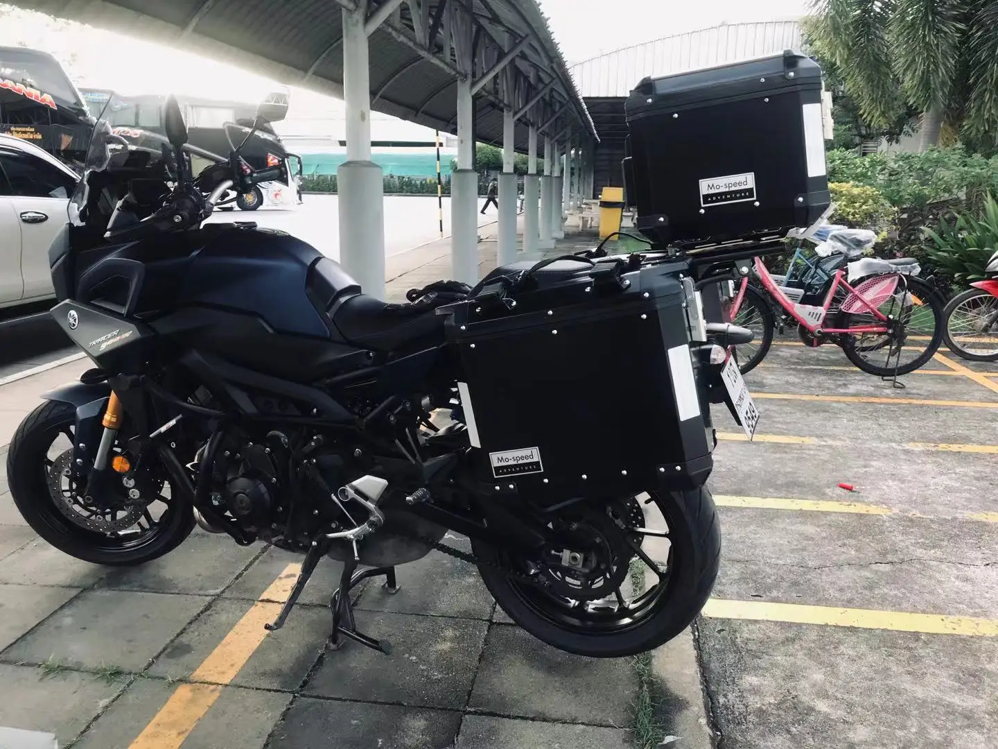 Wholesale Aluminum Motorcycle Pannier Racks 43l/36l/32l  For Yamaha Tracer 700