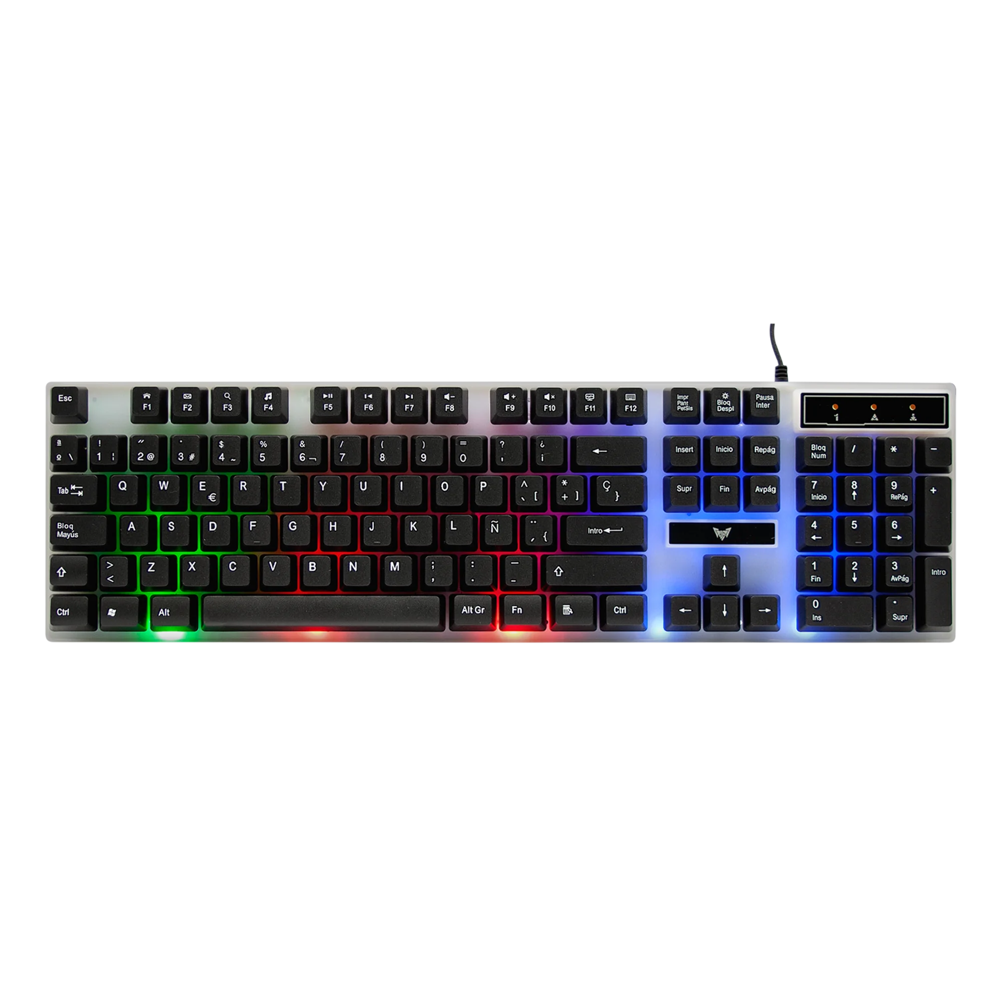 Spanish Abnt layout gaming keyboard at stock CMMK-201