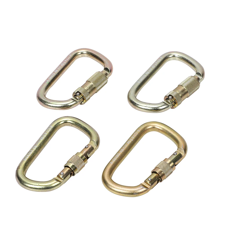 Производители поставляют D-образный резьбовой замок, сплав, сталь, альпинистский карабин с хорошим качеством для пеших прогулок, кемпинга
