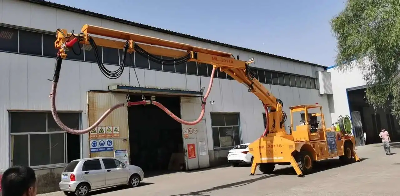 MINLE new machine Concrete Sprayer pump Truck Mounted Wet shotcrete machine for concrete spraying