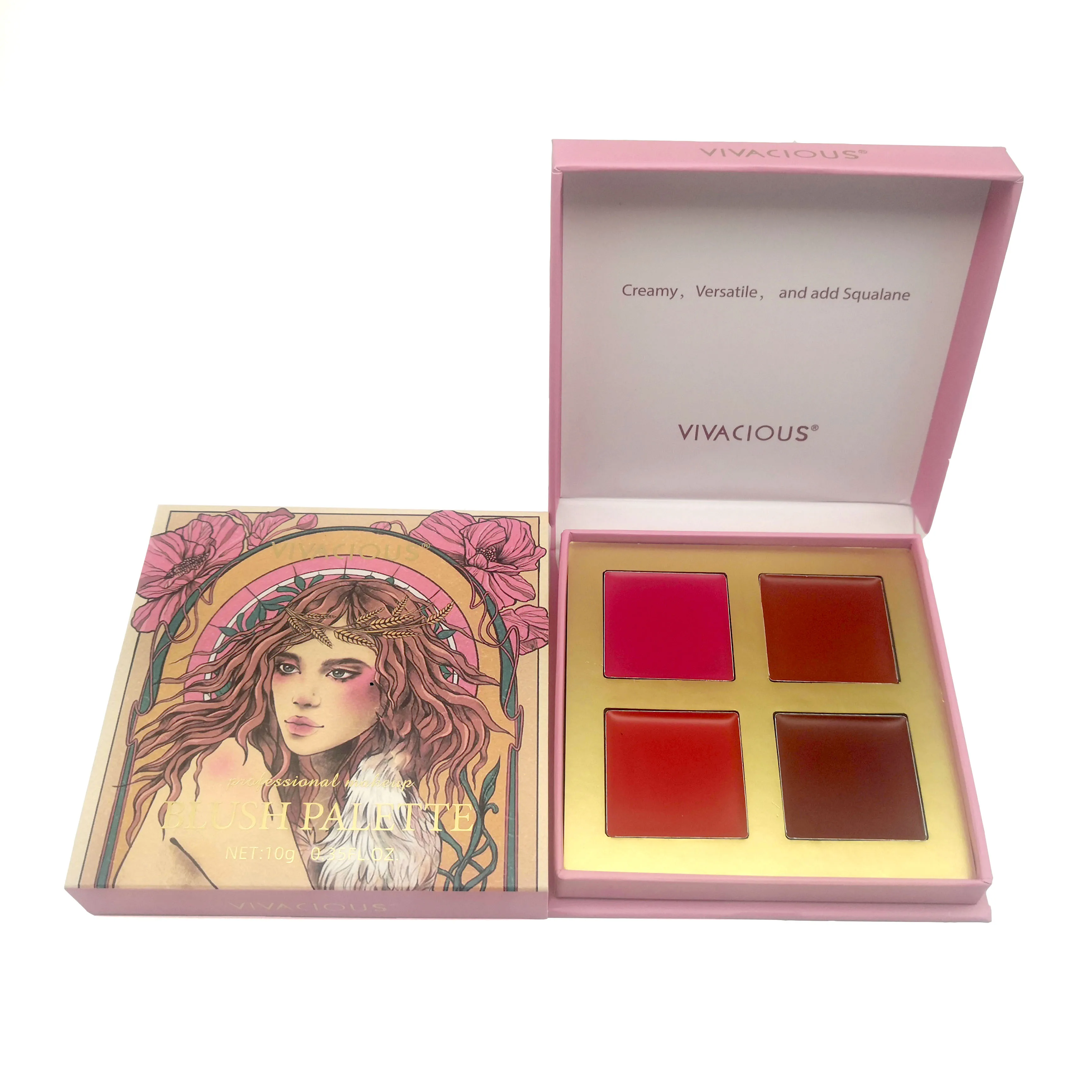 3 in 1 function Waterproof Vegan Cream Blush Makeup Long Lasting Makeup Factory