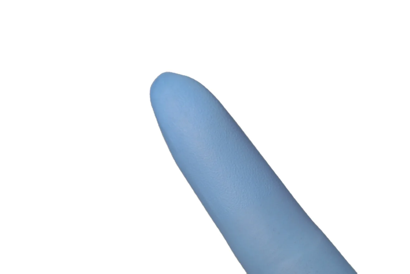 Wholesale OEM Custom Logo Food Grade Powder Free Blue Nitrile Gloves for Food Packing Restaurant Household