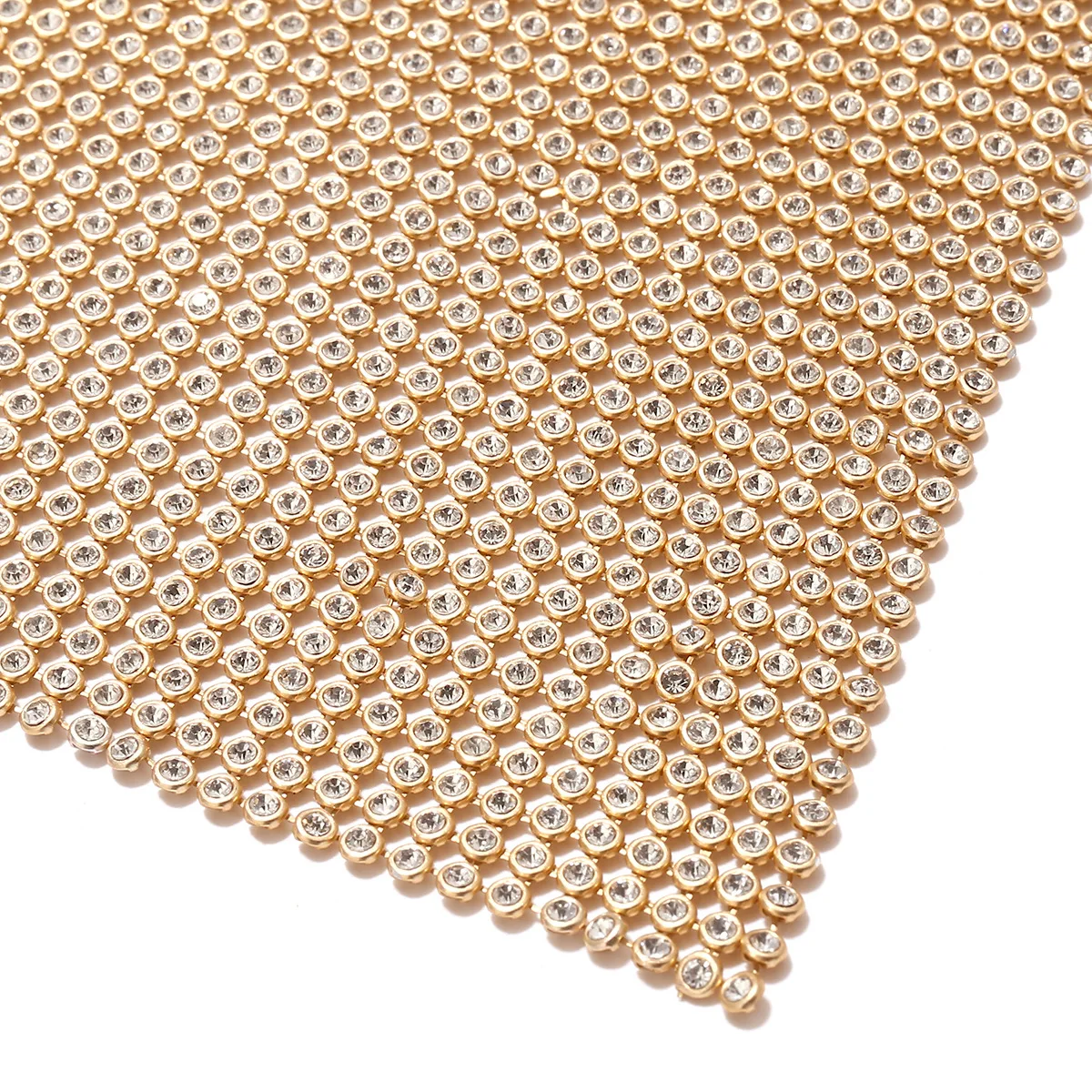 
Simple personality beach aluminum chain geometric clothing chain exaggerated sexy diamond body chain 