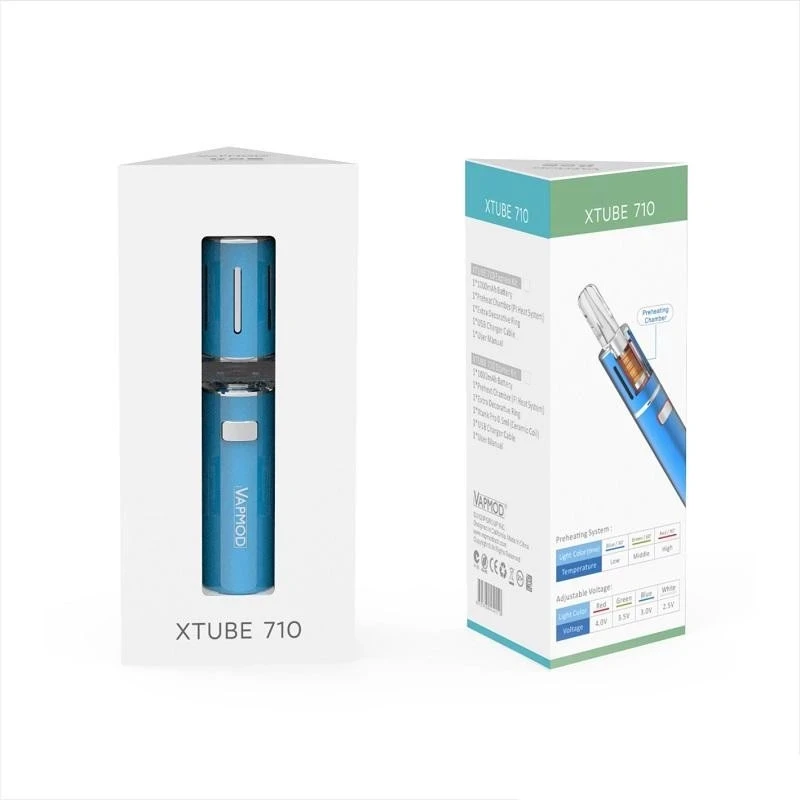 
VapMod Xtube 710 Kit Built-in 900mAh Preheat Battery 0.5ml Xtank Pro Cartridge Variable Voltage Device for Thick Oil Vaporizer 1 