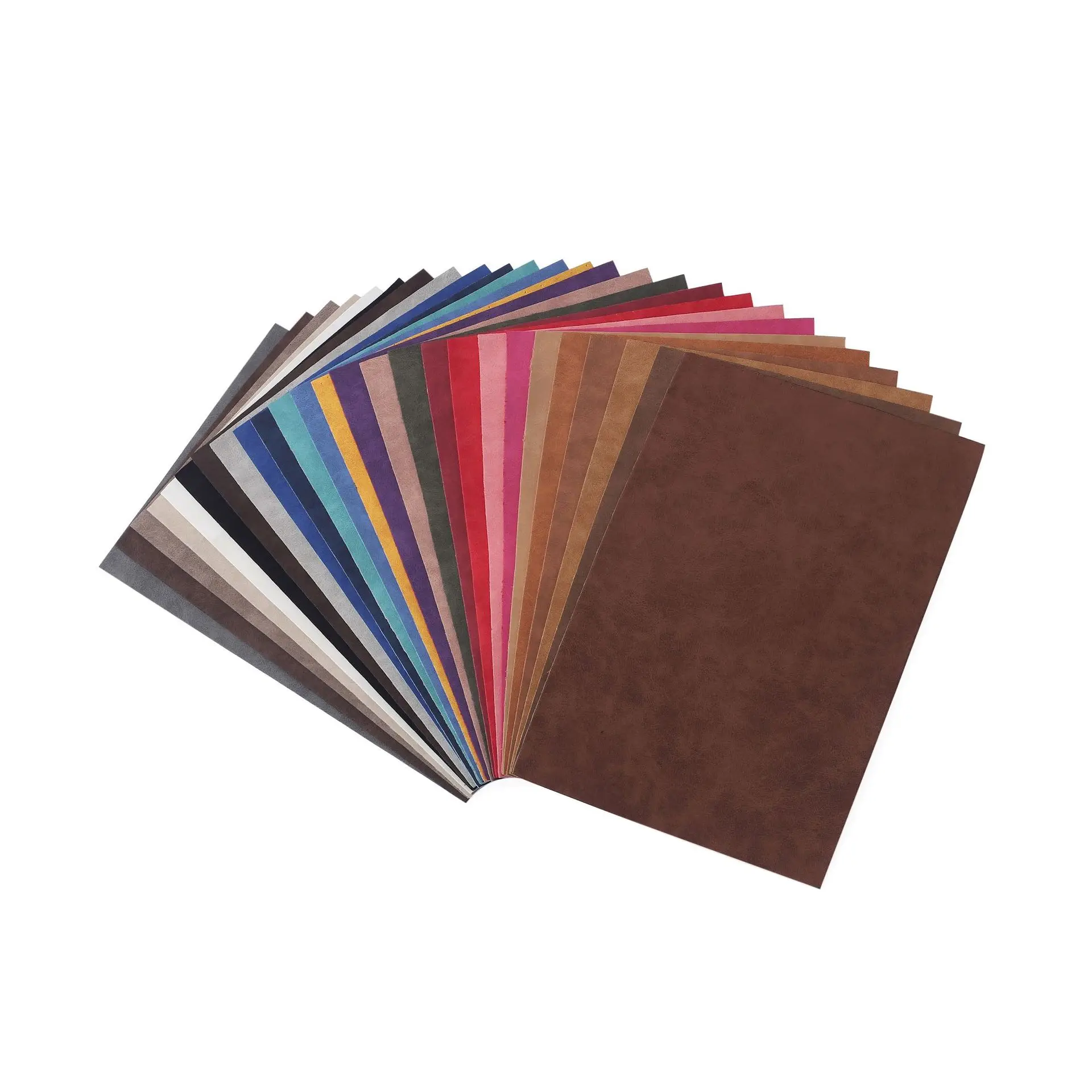 Recycling 0.8 mm Retro Lamb Imitation Cotton Flannel Suede PU Artificial Faux Synthetic Leather Shoe Fabric for Shoes Bag Making
