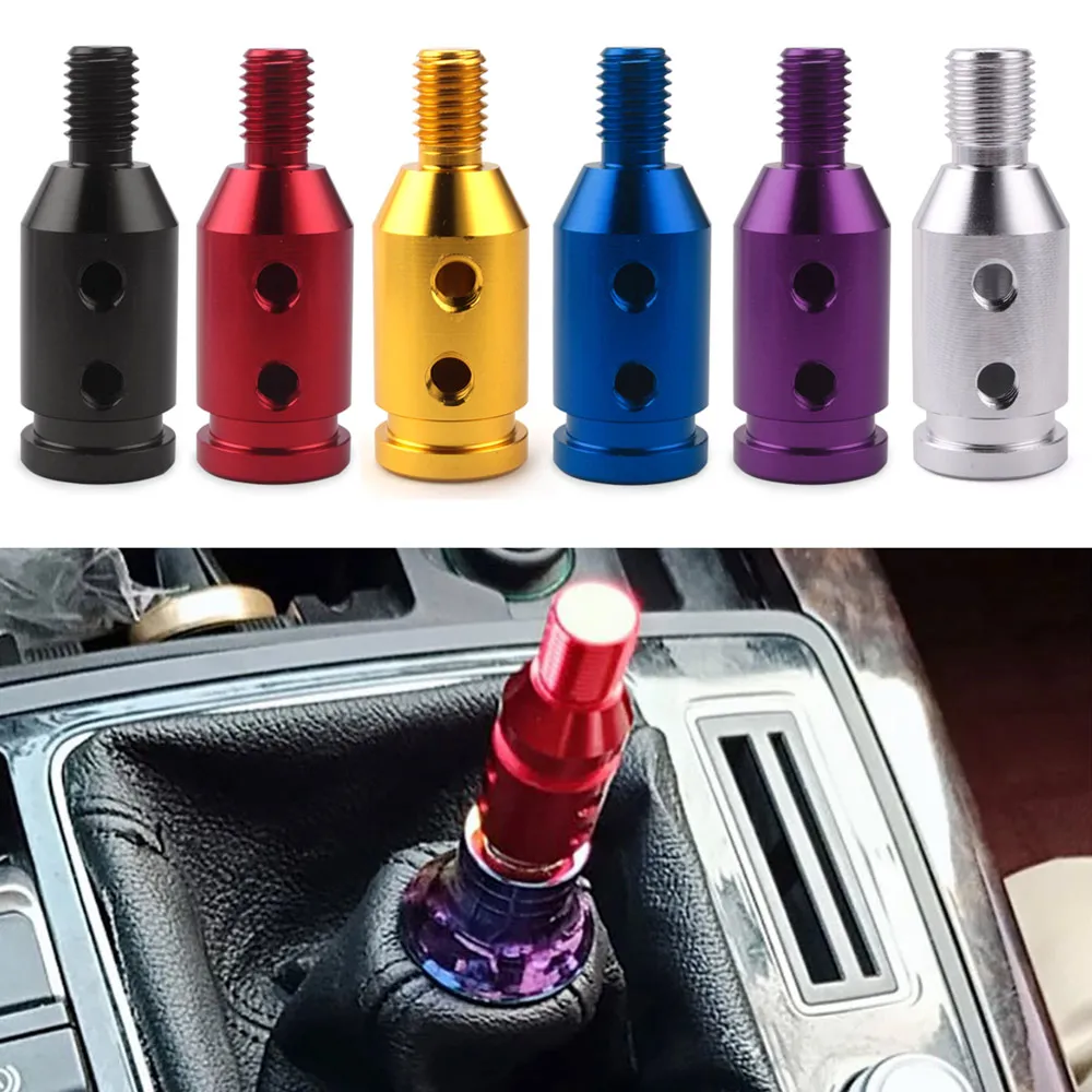 RASTP JDM Racing Universal Aluminum Shifter Lever Shift Knob Threaded Adapter