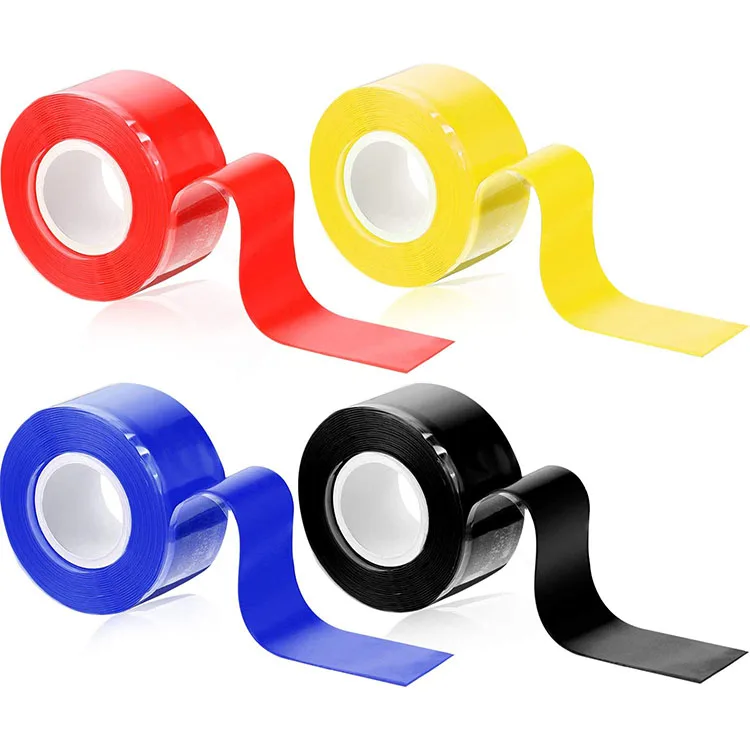 Weatherproof And Air Tight; Uv Resistance Self-Fusing Blue Silicone Tape Ptfe Coating Adhesive Silicone Tape