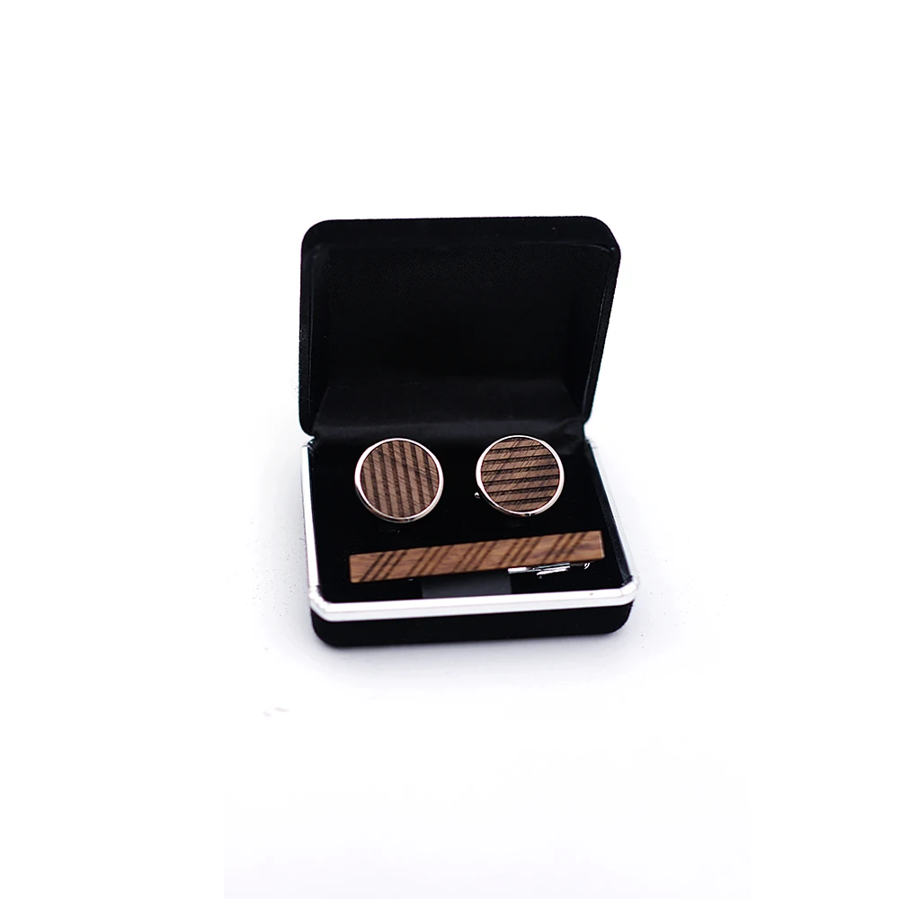 Деревянные Запонки, зажимы для галстука для мужчин, французские деловые манжеты, французские манжеты, деревянные зажимы для галстука под заказ