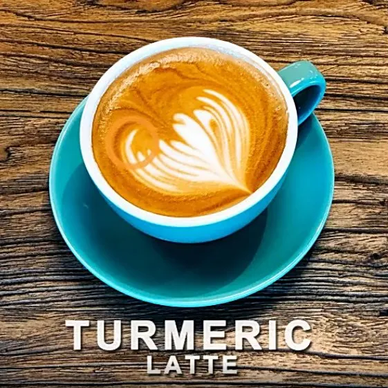 
Turmeric Latte yellow ginger root extract powder drinks 