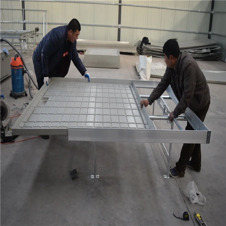 2022 greenhouse customized table ebb and flow tray 4x8 grow bench