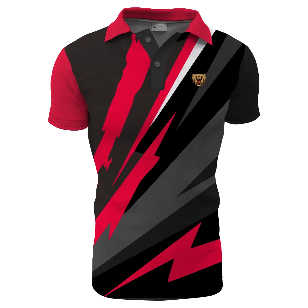 Custom sublimation dart polo shirts mens dart zipper polo shirts design with free DHL shipping