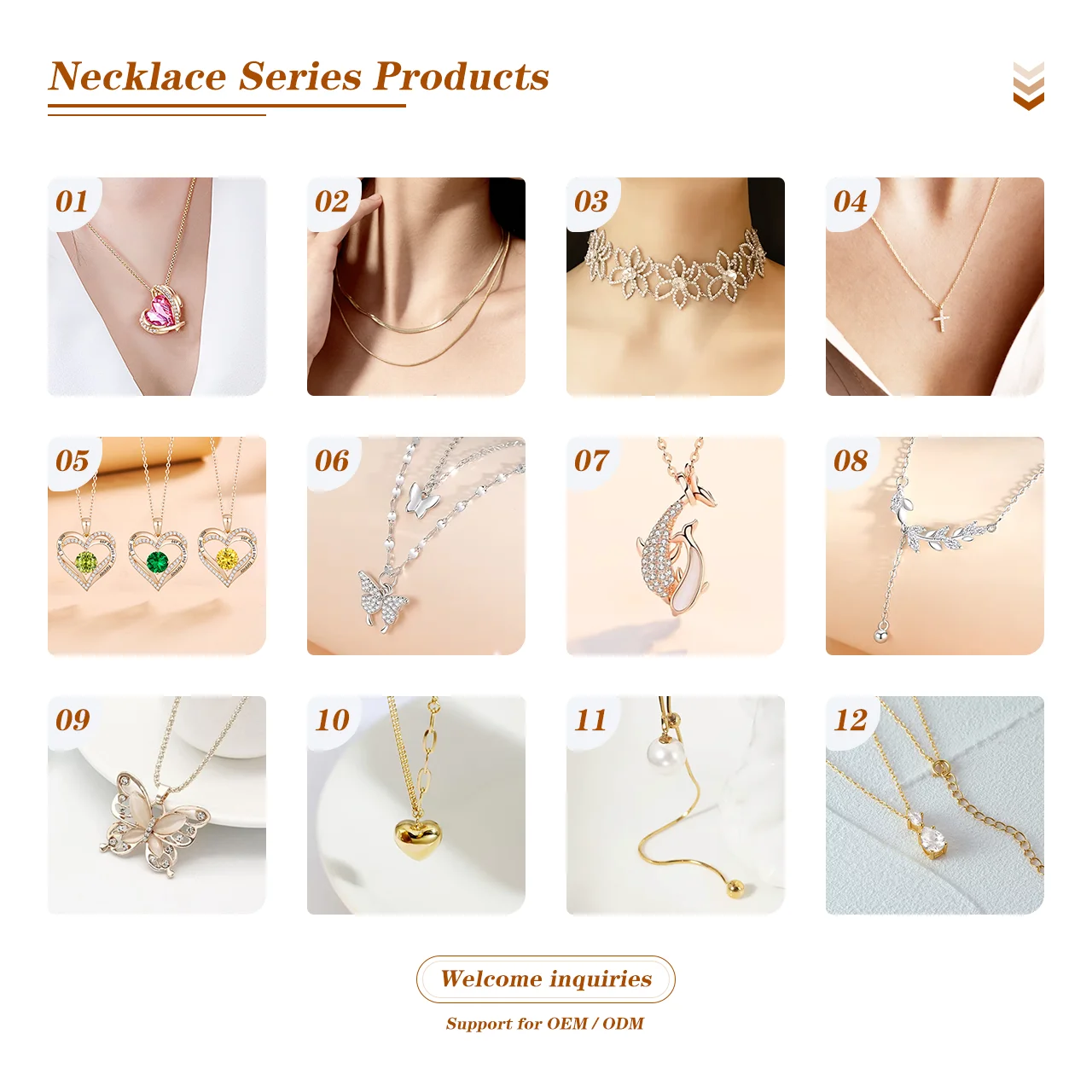 Cross-border Vintage Minimalist Double Layer Collarbone Chain Copper Bead Loop Pendant Necklace